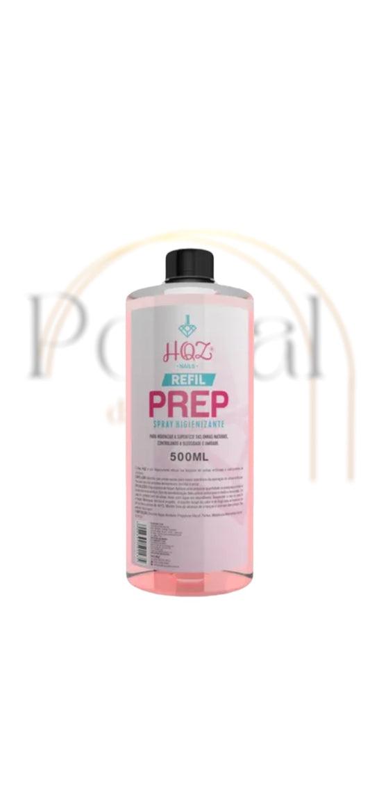 Prep higienizador refil 500ml HQZ Nails - Vermelho