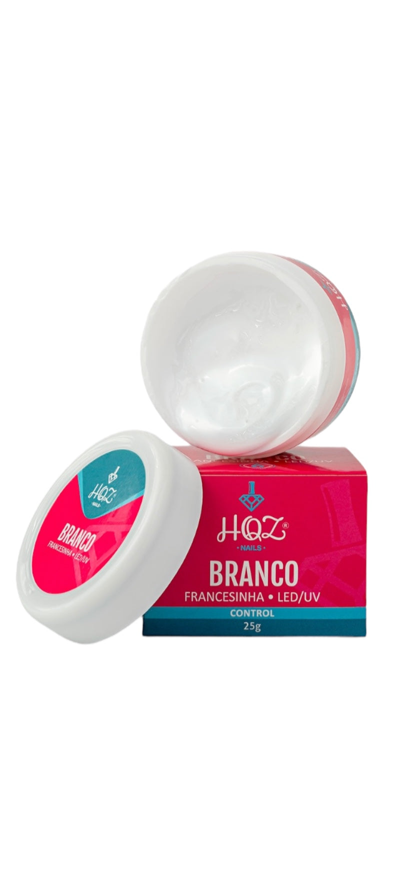 Gel Branco Hard Control 25g - HQZ Nails