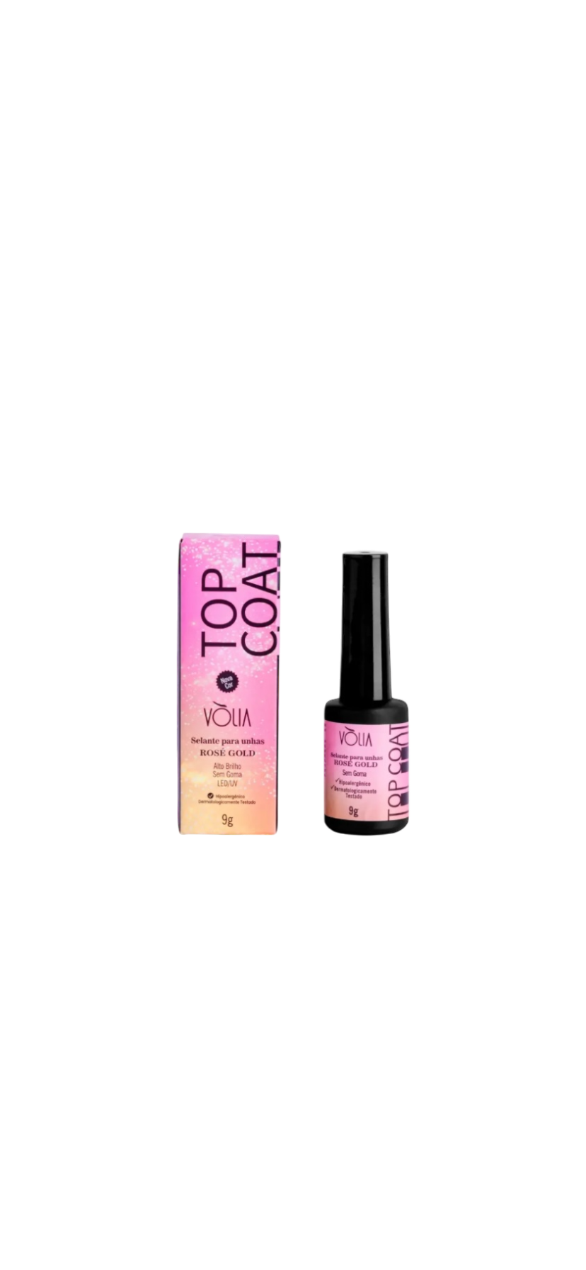 Top Coat – Rosé Gold Frasco 9g