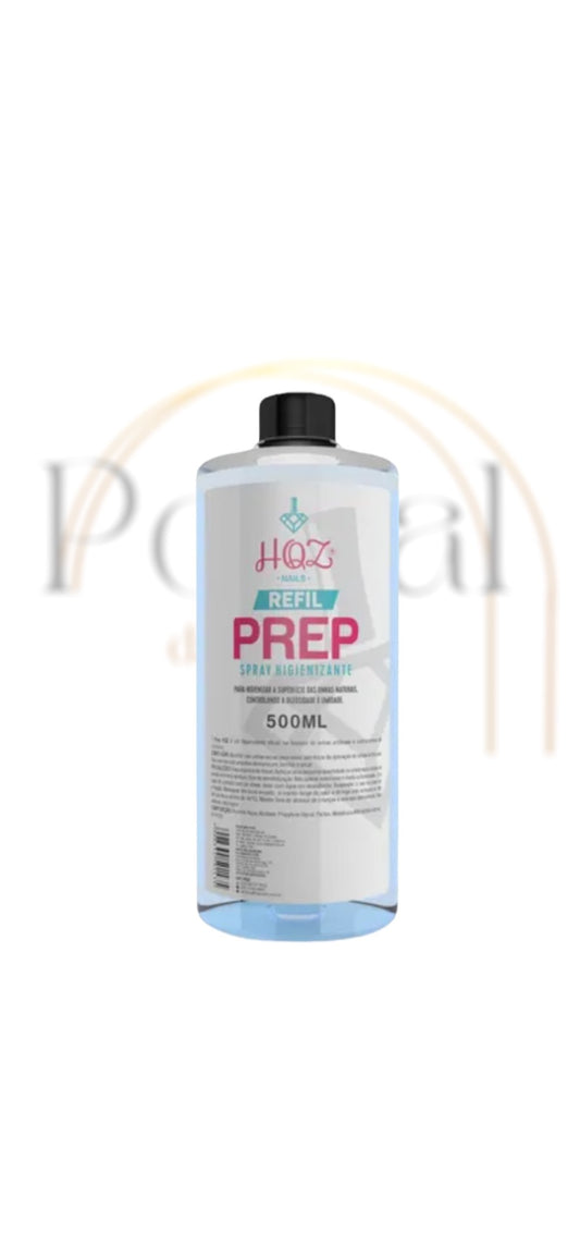 Prep higienizador refil 500ml HQZ Nails - Azul