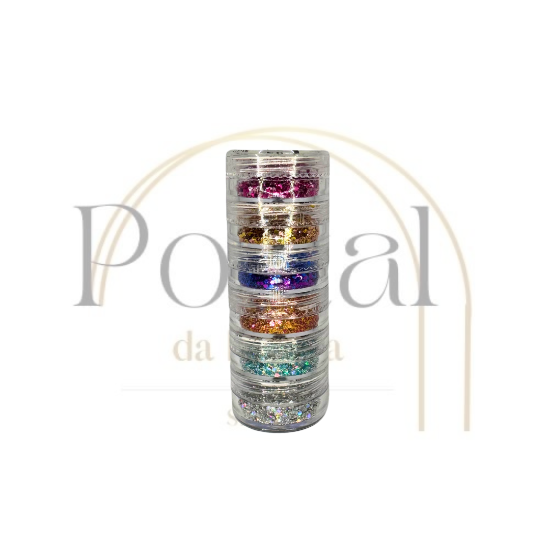 Torre de mix glitter