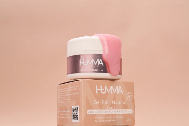 Gel Natural Pink 3 em 1 - Humma 28g